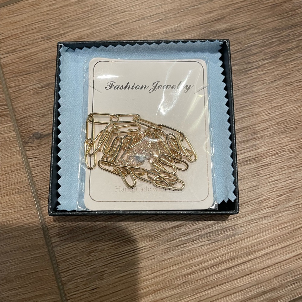 14K gold plated link chain MooHam necklace